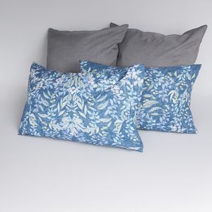 Set x2 fundas en tela 144 hilos estampado botanical 50 x 70 cm