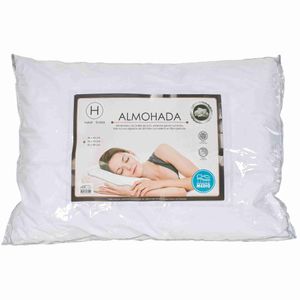 Almohada fuelle 200 hilos línea 1cm tipo hotel blanco