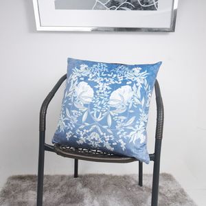 Cojín velvet botanic 45 x 45 cm