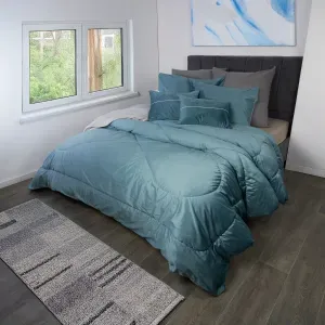 Edredón más 2 cojines velvet naturalis-Nuit