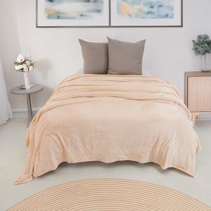 Cobija flannel unicolor melon